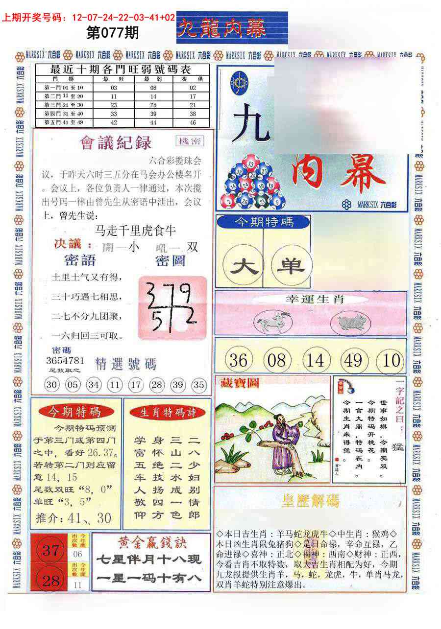 077期(新版)九龙内幕A[图]